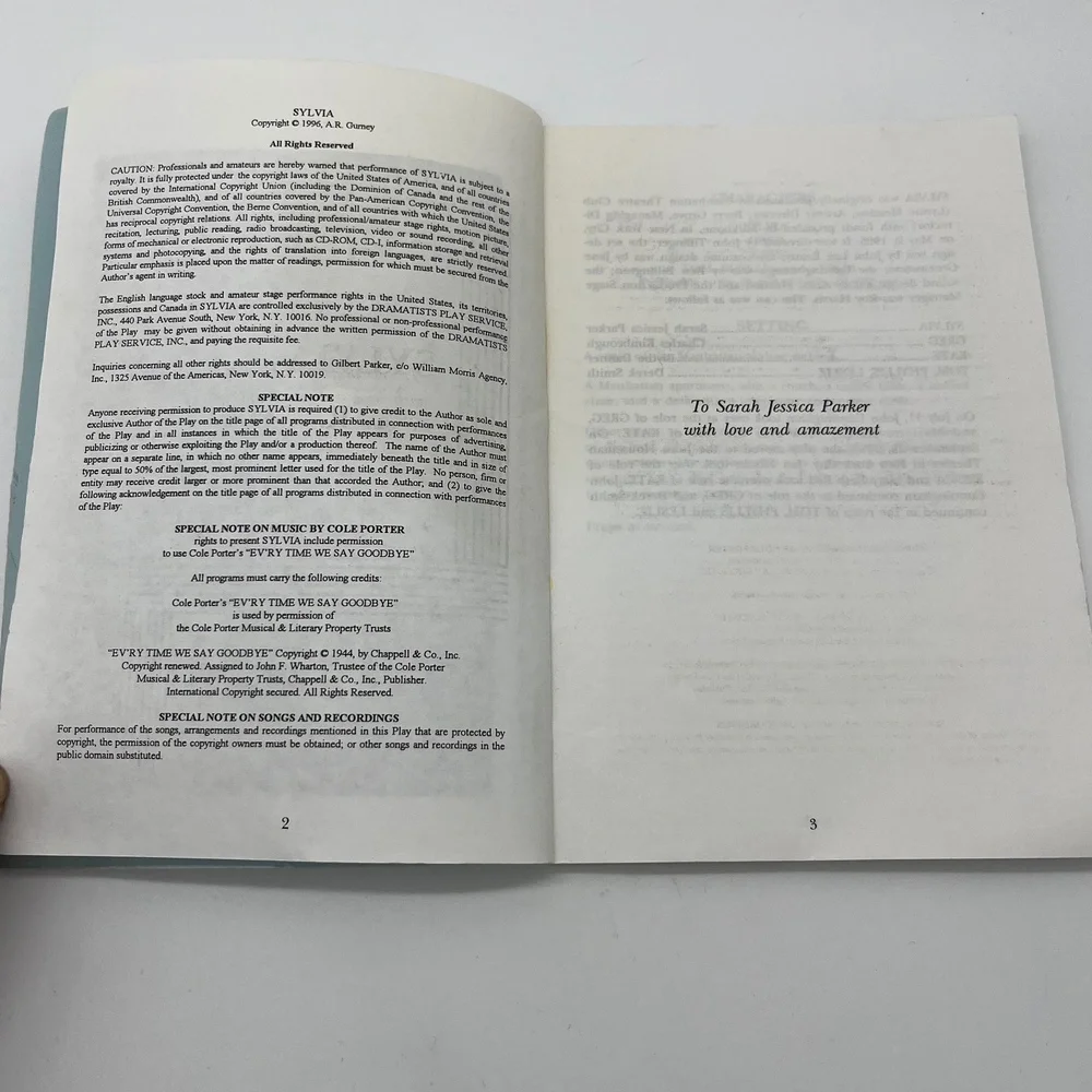 Sylvia by A. R. Gurney Play Script Dramatists Play‎ Service Vintage